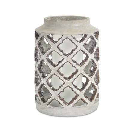 MELROSE INTERNATIONAL Melrose International 74571DS 12.25 in. Candle Holder - Cement 74571